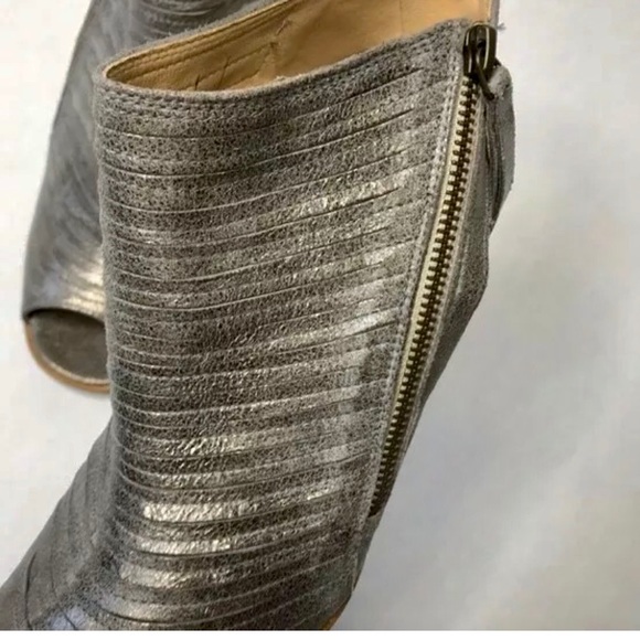 Paul Green Cayenne peep toe ankle boot silver - Picture 6 of 7